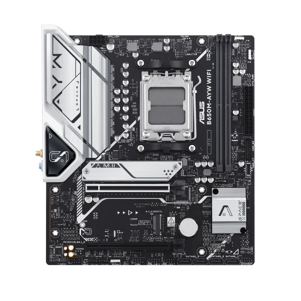Asus Motherboard B650M-AYW WIFI DDR5 For AMD view 2